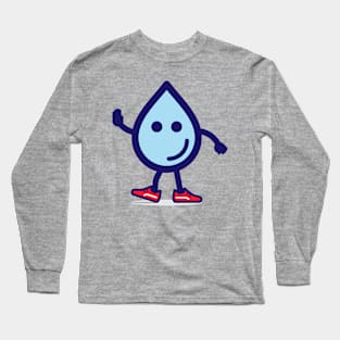 Drop Water Character Long Sleeve T-Shirt